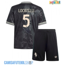 Camisa de time de futebol Juventus Manuel Locatelli #5 Replicas 3º Equipamento Infantil 2025-26 Manga Curta (+ Calças curtas)